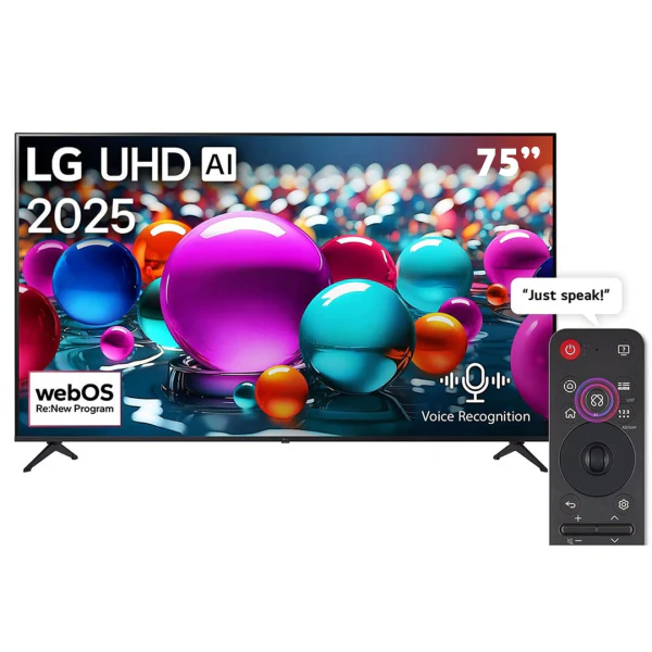 LG Smart TV UHD 4K 75″ – α7 AI Processor Gen8, HDR10, webOS25 – 75U85006LA PRIX MAROC